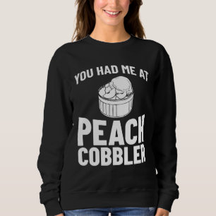 Sudadera Receta de pastel vegano fresco de cobbler de meloc