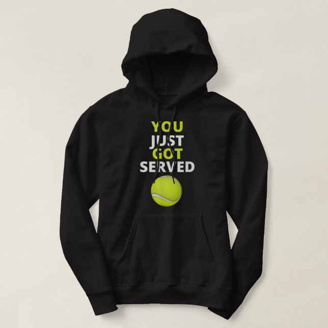 Sudadera Recién Te Sirven Tenis Divertido Tee De Regalo De  (Diseño del anverso)
