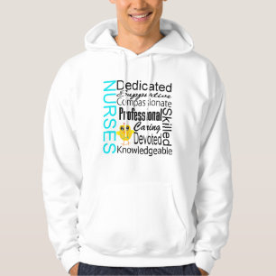 Sudadera Reconozca a una enfermera: Collage del