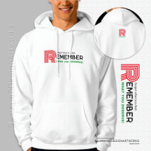 Recordar cita verde rojo | Hoodie de los hombres b