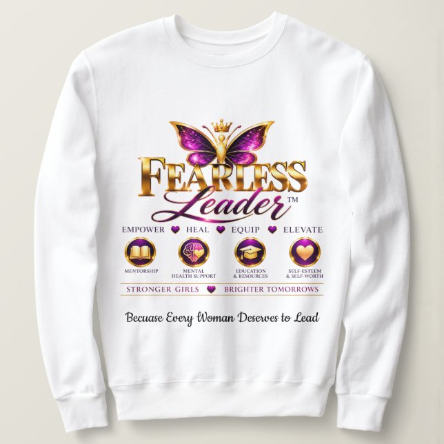 Sudadera Recordatorio para ser intrépida (Anverso del diseño)