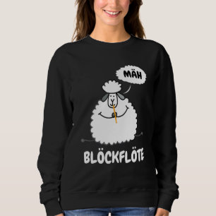 Sudadera Recorder I Notes Sheep Recorder Sheep Lamb Musicia