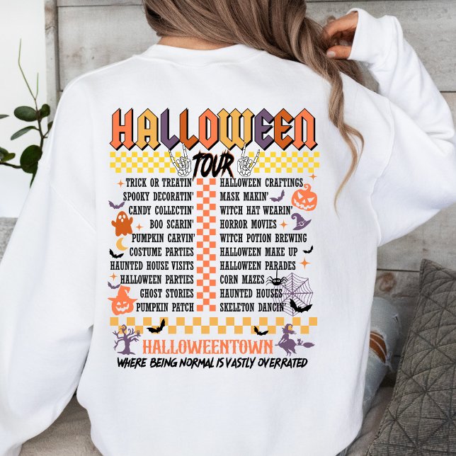 Sudadera Recorrido de Halloween o tratamiento espeluznante (Subido por el creador)