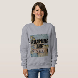 Sudadera Recorriendo El Mapa Mundial