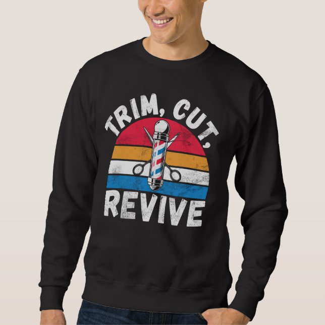 Sudadera Recorte de recortes Revive Barber (Anverso)