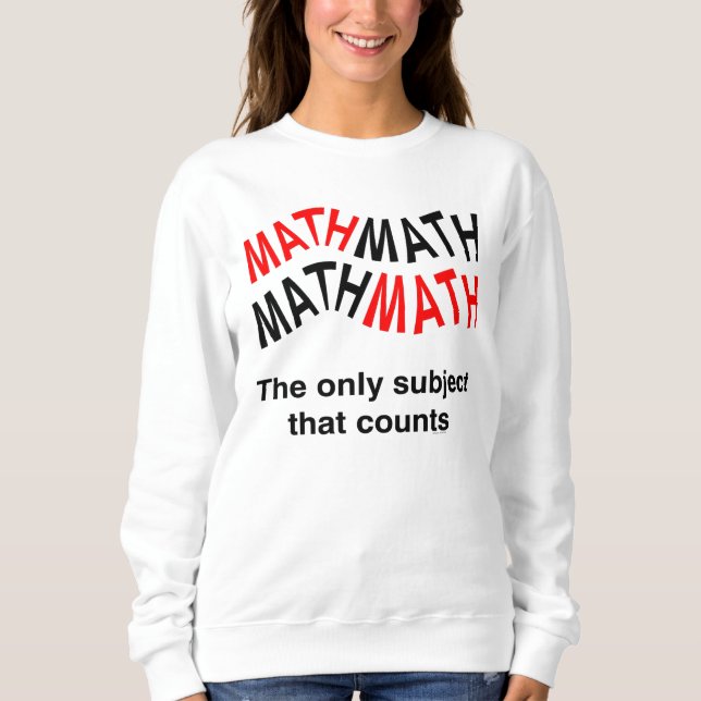 Sudadera Recuentos matemáticos ondulados (Anverso)
