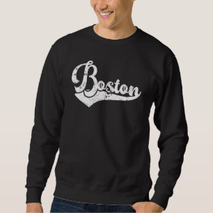 Sudadera Recuerdo de Boston Massachusetts Silueta urbana Ci