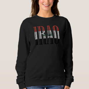Sudadera Recuerdo de la Bandera Nacional de Irak para hombr