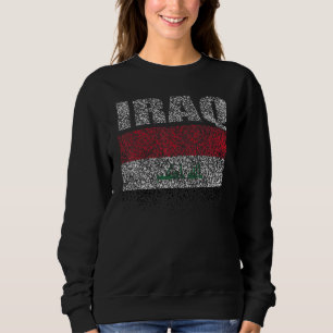 Sudadera Recuerdo de la Bandera Nacional de Irak para hombr