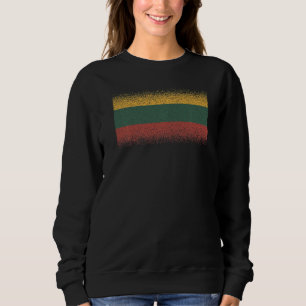 Sudadera Recuerdo de la Bandera Nacional de Lituania para h