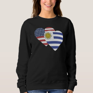 Sudadera Recuerdo de la Bandera Nacional de Uruguay para ho