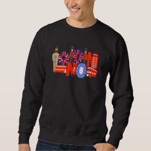 Sudadera Recuerdo de la ciudad de Londres Inglaterra Reino