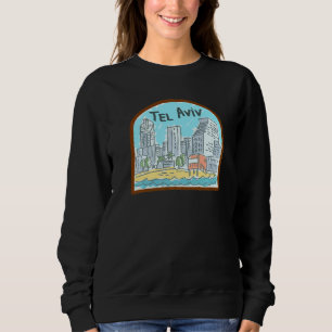 Sudadera Recuerdo de la ciudad de Tel Aviv Israel para homb