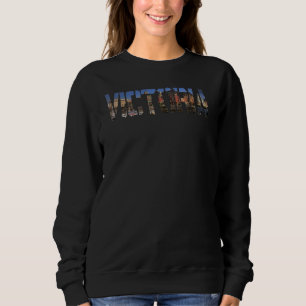 Sudadera Recuerdo de la ciudad de Victoria Canadá para homb