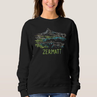 Sudadera Recuerdo de la ciudad de Zermatt Suiza para hombre