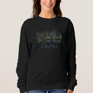 Sudadera Recuerdo de la ciudad de Zhuhai, China para hombre
