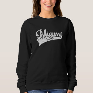 Sudadera Recuerdo de Miami Florida horizonte Hometown vinta