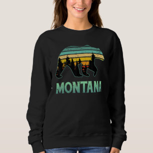 Sudadera Recuerdo de Montana Oso Grizzly Vintage Naturaleza