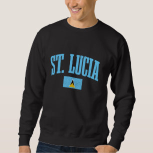 Sudadera Recuerdo de orgullo de la bandera de Santa Lucía d