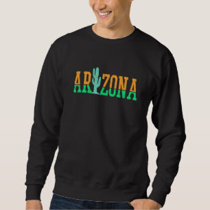 Sudadera Recuerdo de orgullo retro vintage del cactus de Ar