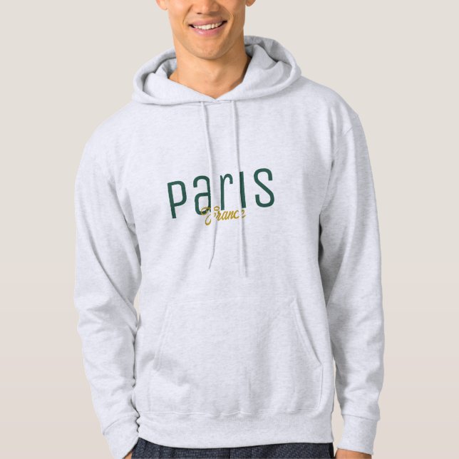 Sudadera Recuerdo de París, Francia (Anverso)