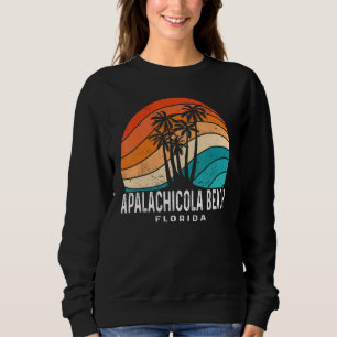 Sudadera Recuerdo de playa de palmeras de Apalachicola Beac