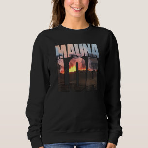 Sudadera Recuerdo de Turismo de Erupción del Volcán Mauna L