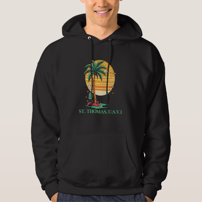 Sudadera Recuerdo de vacaciones de St. Thomas U.S.V.I. Isla (Anverso)