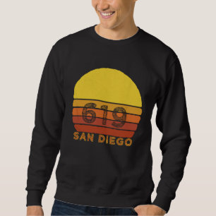 Sudadera Recuerdo del código de área 619 retro vintage San