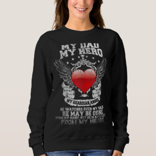 Sudadera Recuerdo del Día del Padre Héroe Ángel Guardian