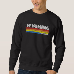 Sudadera Recuerdo Retro 80s Michigan MI Wyoming