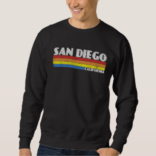 Sudadera Recuerdo retro de los 80 California CA San Diego