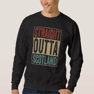 Sudadera Recuerdo Retro Escocia Escocia Straight Outta Sc