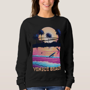 Sudadera Recuerdo Retro Playa Venice California Surf