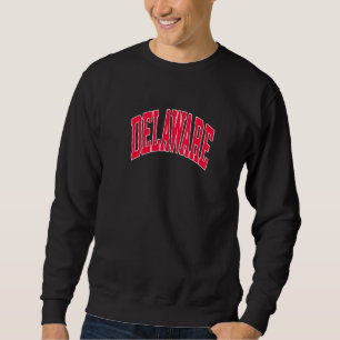 Sudadera Recuerdo Retro Vintage Delaware State Distressed