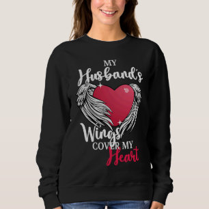 Sudadera Recuerdo y Mi esposo tiene alas Corazón