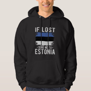 Sudadera Recuerdos de la bandera de Estonia - Si me pierdes