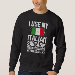 Sudadera Recuerdos de la bandera italiana para hombres y mu