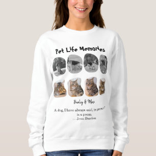Sudadera Recuerdos de la vida de mascotas Plantilla de trib