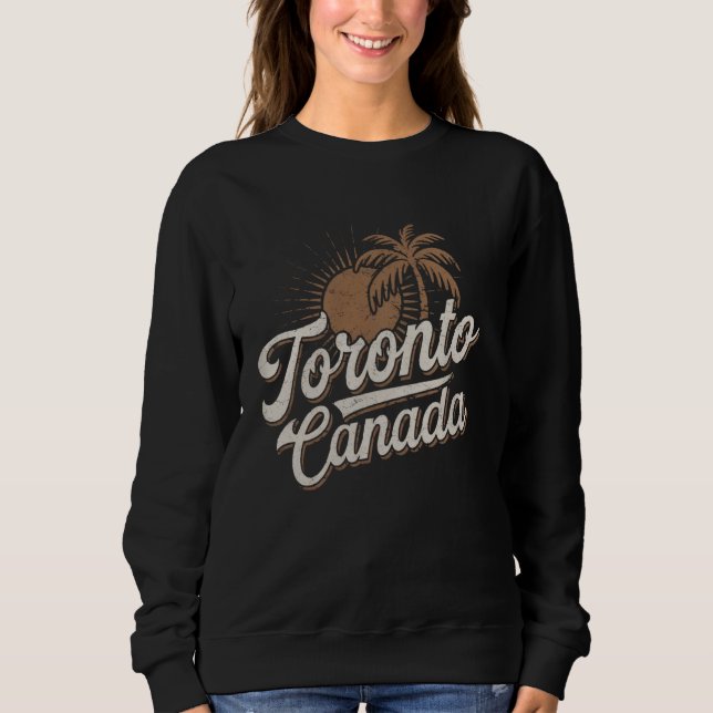 Sudadera Recuerdos de vacaciones en Toronto Canadá (Anverso)