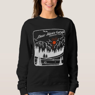 Sudadera Recuerdos del Parque Nacional New River Gorge Retr