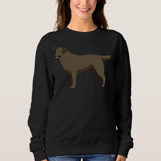 Sudadera Recuperación de Labrador de Chocolate 1 (Anverso)