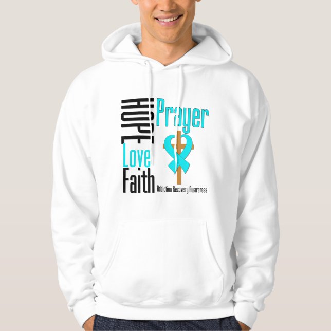 Sudadera Recuperación del apego del rezo de la fe del amor (Anverso)