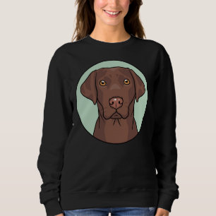 Sudadera Recuperador de laboratorio de chocolate perro Labr