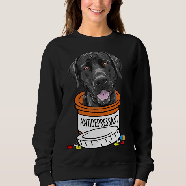 Sudadera Recuperador de Labrador antidepresivo (Anverso)