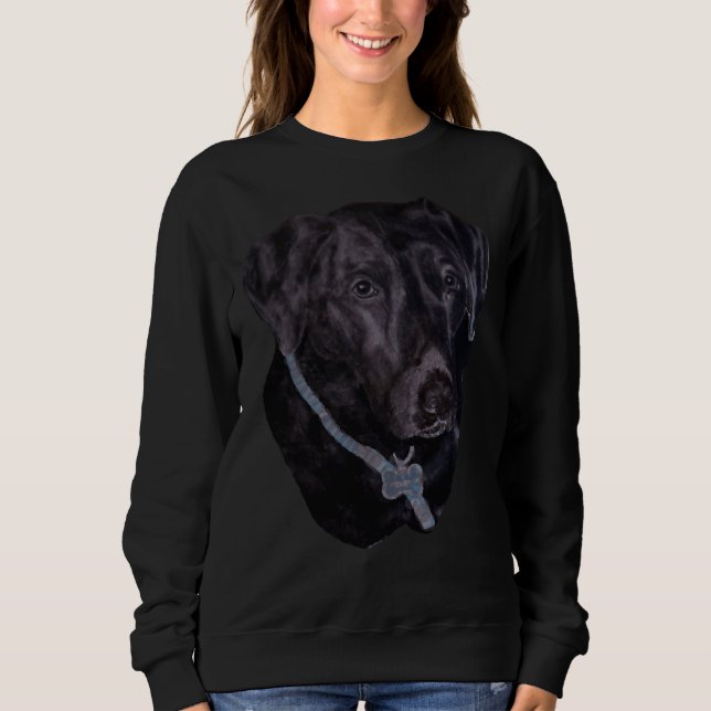 Sudadera Recuperador de Labrador Negro 18 (Anverso)