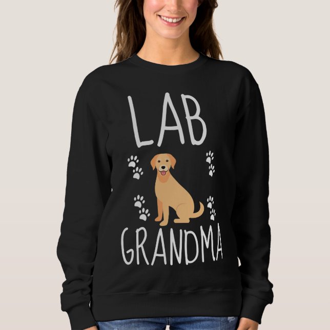 Sudadera Recuperador de vectores de abuela de laboratorio (Anverso)