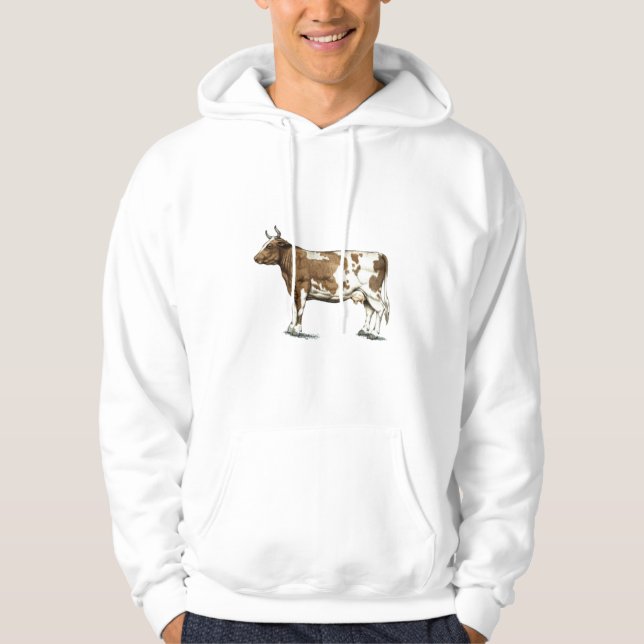 Sudadera Red Ayrshire Dairy Cow (Anverso)