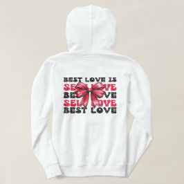 Sudadera Red Bow Coquette El día de San Valentín Self love