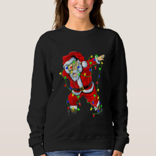 Sudadera Red Dabbing Santa Lighting Funny Xmas Navidades Da